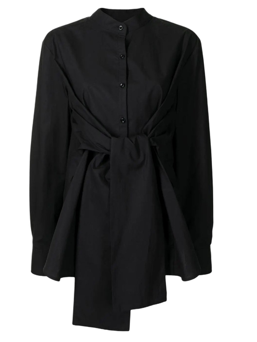 Proenzea Schouler - White Label Tie-Waist Long Sleeve Dress